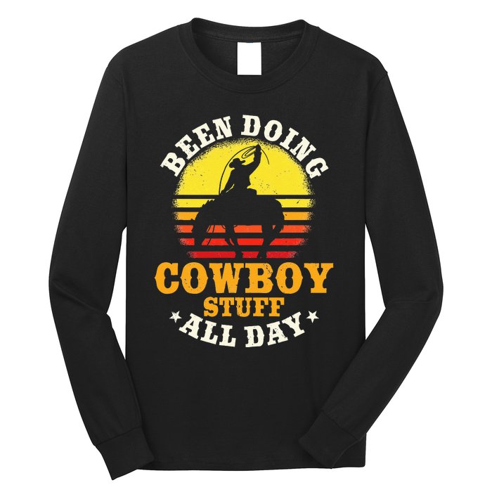 Been Doing Cow Stuff All Day Cow Farm Rancher Ranch Long Sleeve Shirt