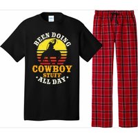 Been Doing Cow Stuff All Day Cow Farm Rancher Ranch Pajama Set