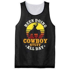 Been Doing Cow Stuff All Day Cow Farm Rancher Ranch Mesh Reversible Basketball Jersey Tank