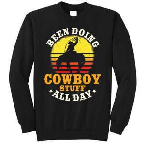 Been Doing Cow Stuff All Day Cow Farm Rancher Ranch Tall Sweatshirt