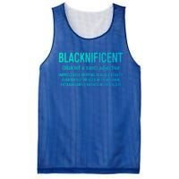 Blacknificent Definition Cool Gift Black History Month Gift Funny Gift Mesh Reversible Basketball Jersey Tank