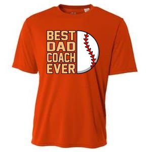 Best Dad Coach Ever Baseball Player Sports Lover Graphic Gift Cooling Performance Crew T-Shirt