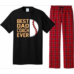 Best Dad Coach Ever Baseball Player Sports Lover Graphic Gift Pajama Set