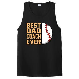 Best Dad Coach Ever Baseball Player Sports Lover Graphic Gift PosiCharge Competitor Tank