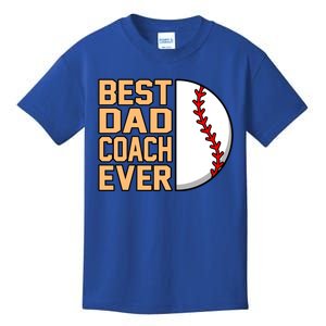 Best Dad Coach Ever Baseball Player Sports Lover Graphic Gift Kids T-Shirt