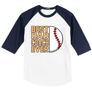 Best Dad Coach Ever Baseball Player Sports Lover Graphic Gift Baseball Sleeve Shirt