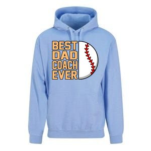 Best Dad Coach Ever Baseball Player Sports Lover Graphic Gift Unisex Surf Hoodie