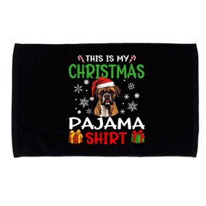 Boxer Dog Christmas Pajama Merry Xmas Microfiber Hand Towel