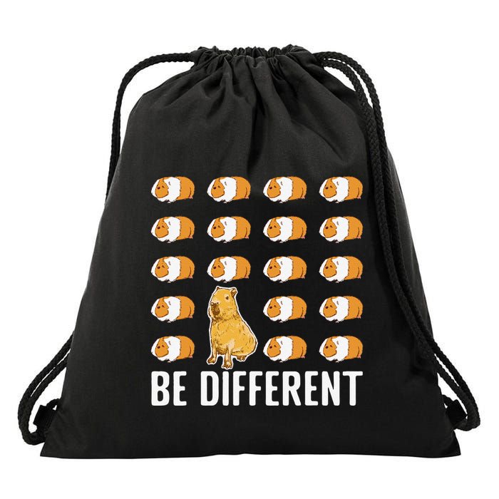 Be Different Capybaras Funny Rodent Capybara Drawstring Bag