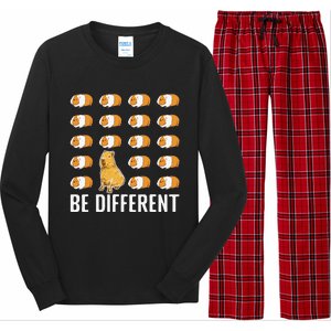 Be Different Capybaras Funny Rodent Capybara Long Sleeve Pajama Set