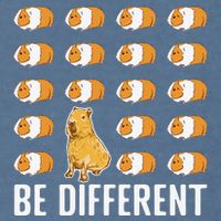 Be Different Capybaras Funny Rodent Capybara Garment-Dyed Sweatshirt
