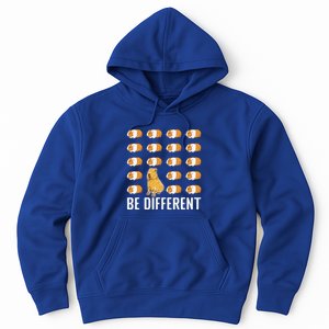 Be Different Capybaras Funny Rodent Capybara Hoodie