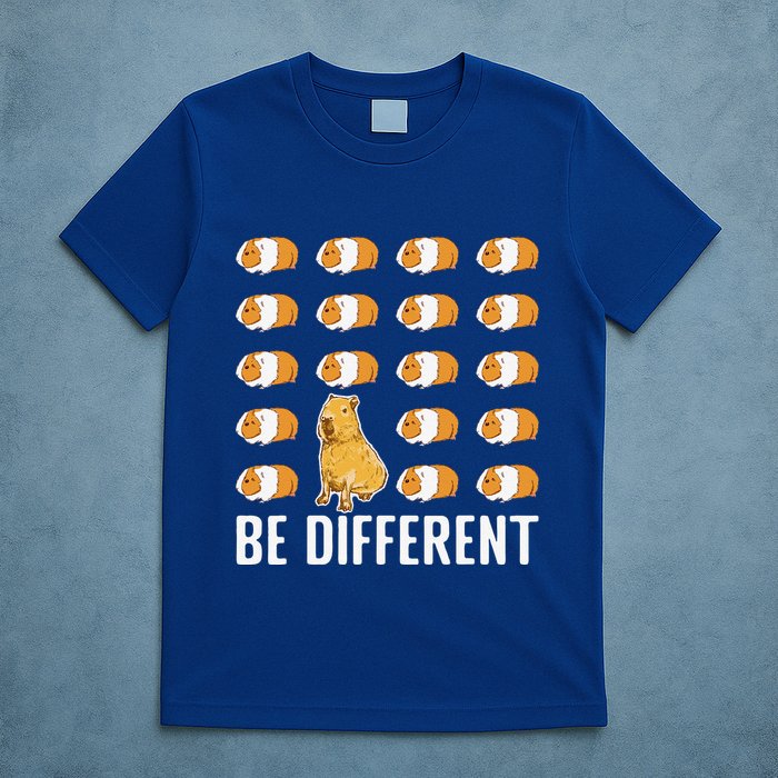 Be Different Capybaras Funny Rodent Capybara T-Shirt