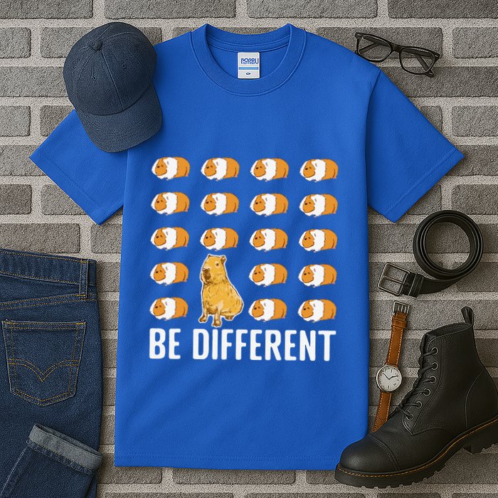 Be Different Capybaras Funny Rodent Capybara Tall T-Shirt