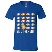 Be Different Capybaras Funny Rodent Capybara V-Neck T-Shirt