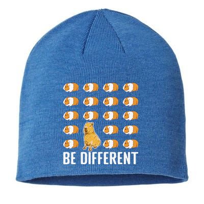 Be Different Capybaras Funny Rodent Capybara Sustainable Beanie