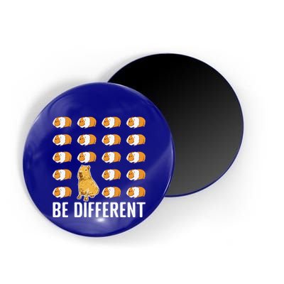 Be Different Capybaras Funny Rodent Capybara Magnet