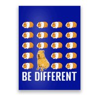 Be Different Capybaras Funny Rodent Capybara Poster