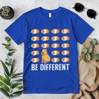 Be Different Capybaras Funny Rodent Capybara Premium T-Shirt