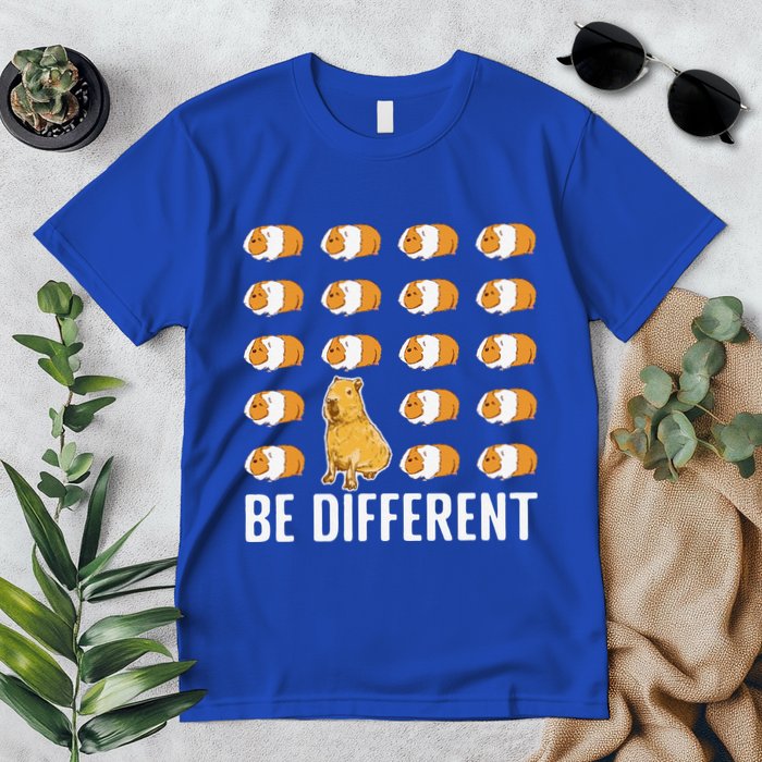 Be Different Capybaras Funny Rodent Capybara Premium T-Shirt
