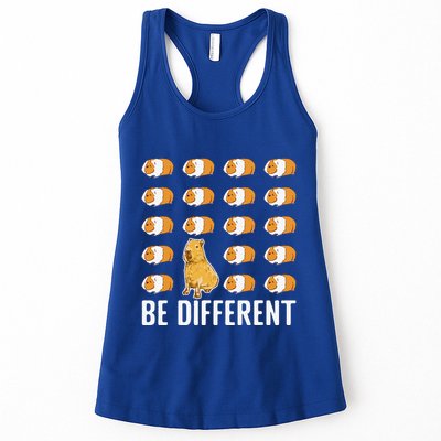 Be Different Capybaras Funny Rodent Capybara Womens Tank Top