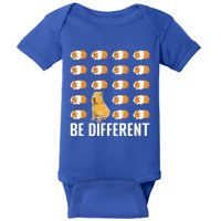 Be Different Capybaras Funny Rodent Capybara Baby Bodysuit