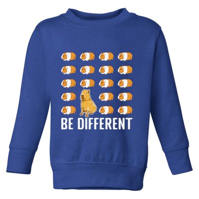 Be Different Capybaras Funny Rodent Capybara Toddler Sweatshirt