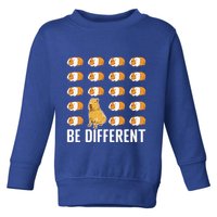 Be Different Capybaras Funny Rodent Capybara Toddler Sweatshirt