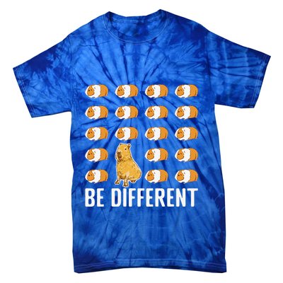 Be Different Capybaras Funny Rodent Capybara Tie-Dye T-Shirt