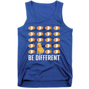 Be Different Capybaras Funny Rodent Capybara Tank Top