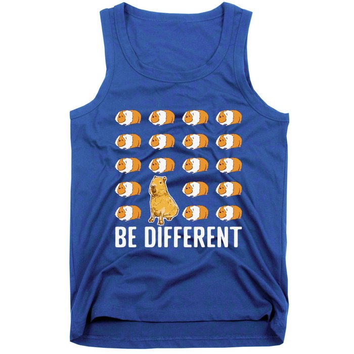 Be Different Capybaras Funny Rodent Capybara Tank Top