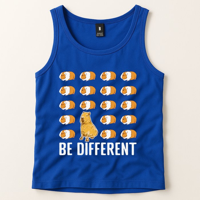 Be Different Capybaras Funny Rodent Capybara Tank Top