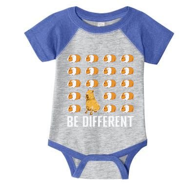 Be Different Capybaras Funny Rodent Capybara Infant Baby Jersey Bodysuit