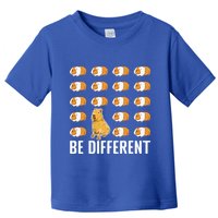 Be Different Capybaras Funny Rodent Capybara Toddler T-Shirt