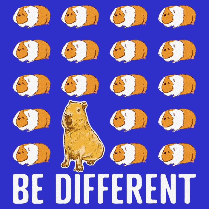 Be Different Capybaras Funny Rodent Capybara Visor