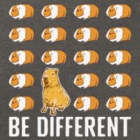 Be Different Capybaras Funny Rodent Capybara Cotton Canvas Backpack