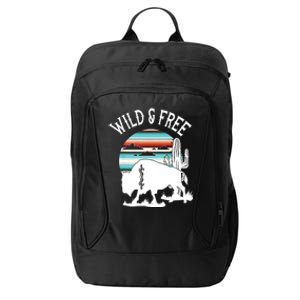 Bison Desert Cactus Serape Wild And Free Western Turquoise City Backpack