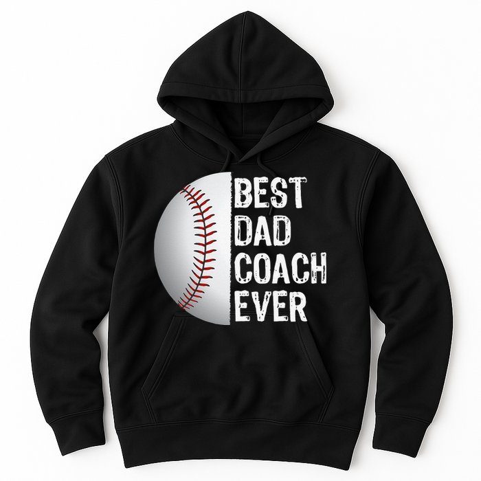 Best Dad Coach Ever Funny Baseball Sport Hoodie