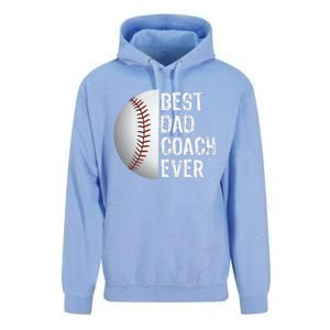 Best Dad Coach Ever Funny Baseball Sport Unisex Surf Hoodie