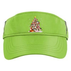 Beagle Dog Christmas Tree Santa Xmas Merry Dogmas Cute Gift Adult Drive Performance Visor