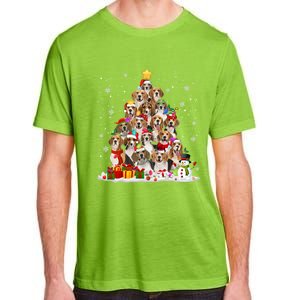 Beagle Dog Christmas Tree Santa Xmas Merry Dogmas Cute Gift Adult ChromaSoft Performance T-Shirt