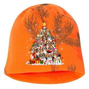 Beagle Dog Christmas Tree Santa Xmas Merry Dogmas Cute Gift Kati - Camo Knit Beanie