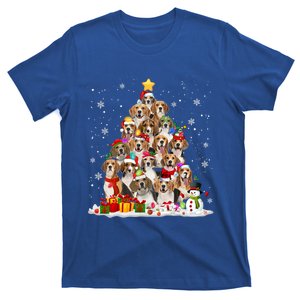 Beagle Dog Christmas Tree Santa Xmas Merry Dogmas Cute Gift T-Shirt