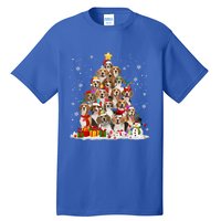 Beagle Dog Christmas Tree Santa Xmas Merry Dogmas Cute Gift Tall T-Shirt