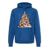 Beagle Dog Christmas Tree Santa Xmas Merry Dogmas Cute Gift Premium Hoodie