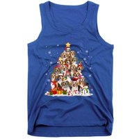 Beagle Dog Christmas Tree Santa Xmas Merry Dogmas Cute Gift Tank Top