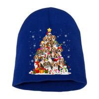 Beagle Dog Christmas Tree Santa Xmas Merry Dogmas Cute Gift Short Acrylic Beanie