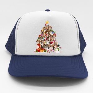 Beagle Dog Christmas Tree Santa Xmas Merry Dogmas Cute Gift Trucker Hat