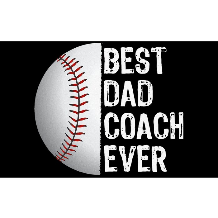 Best Dad Coach Ever Funny Baseball Sport Bumper Sticker