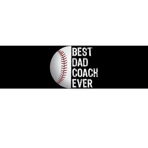 Best Dad Coach Ever Funny Baseball Sport Bumper Sticker